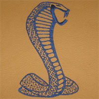 Вышивка кобра мустанг