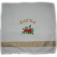 Вышивка имени на махровом полотенце